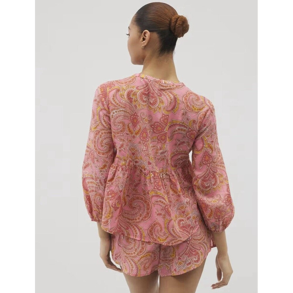 SOMA Women’s Cotton Voile Long Sleeve Pajama Set Size XL - Picture 3 of 13